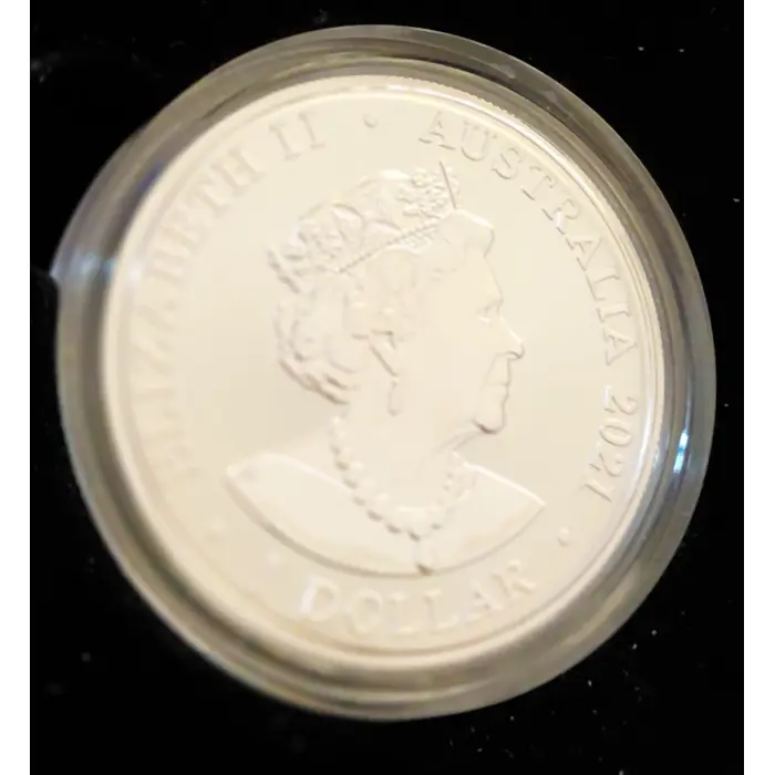 AC/DC 2021 $1 Silver Frosted Uncirculated Coin - Royal Australian  Mint