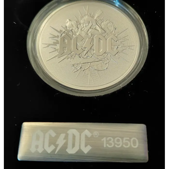 AC/DC 2021 $1 Silver Frosted Uncirculated Coin - Royal Australian  Mint