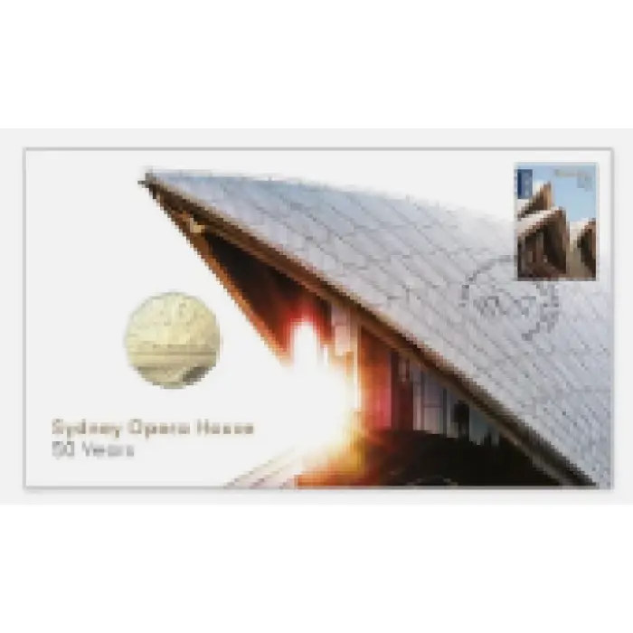 2023  50c  PNC  50 YEARS SYDNEY OPERA HOUSE ENVELOPE PRIVY
