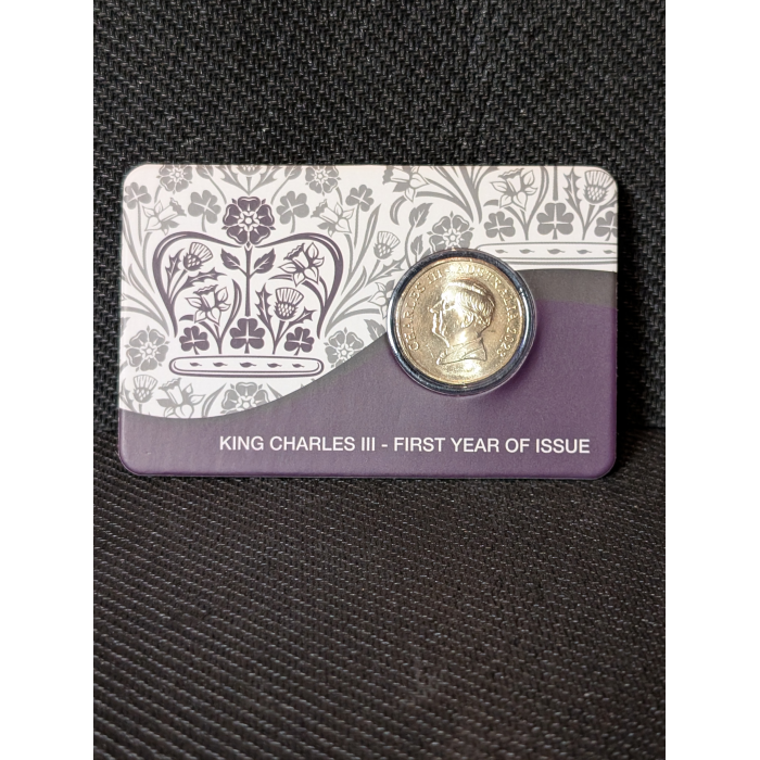 Australia 2023 $1 Coin The First Year Of Issue King Charles Commemorative Card