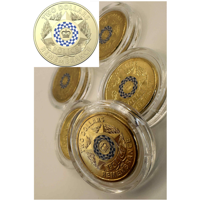 1x UNC 2019 Police Remembrance $2 Coin - In Lighthouse Capsule