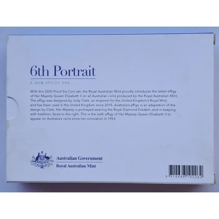 2020 6th Portrait- A New Effigy Era Six-Coin PROOF Set