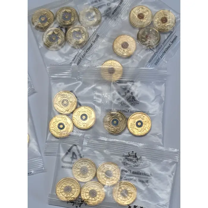 2019-22 $2 Five Coin RAM Satchels(4)-Police/Fire/Ambulance/Frontline Wkrs-FV=$40