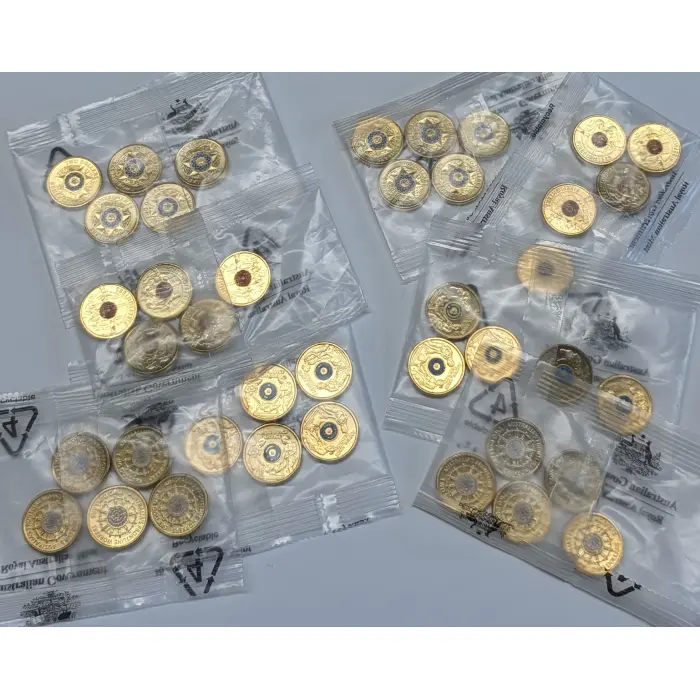 2019-22 $2 Five Coin RAM Satchels(4)-Police/Fire/Ambulance/Frontline Wkrs-FV=$40