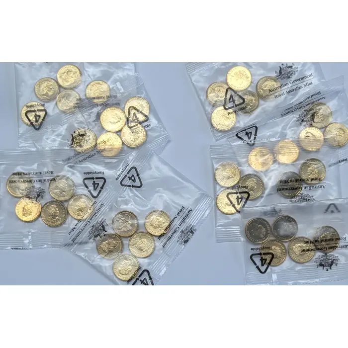 2019-22 $2 Five Coin RAM Satchels(4)-Police/Fire/Ambulance/Frontline Wkrs-FV=$40