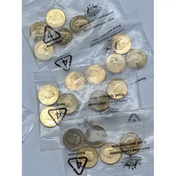 2019-22 $2 Five Coin RAM Satchels(4)-Police/Fire/Ambulance/Frontline Wkrs-FV=$40