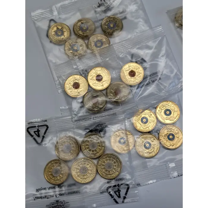 2019-22 $2 Five Coin RAM Satchels(4)-Police/Fire/Ambulance/Frontline Wkrs-FV=$40