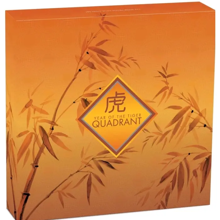 2022 Lunar Year of the Tiger Quadrant 4x1oz Silver $1 Coins 