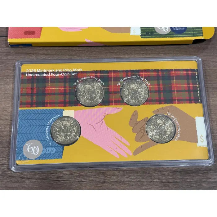 2026 $1 Mintmark & Privy Mark Uncirculated Four-Coin Set