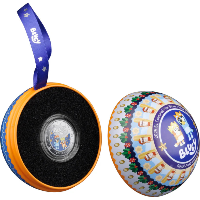 2025 Bluey $1 Silver Proof Christmas Coin