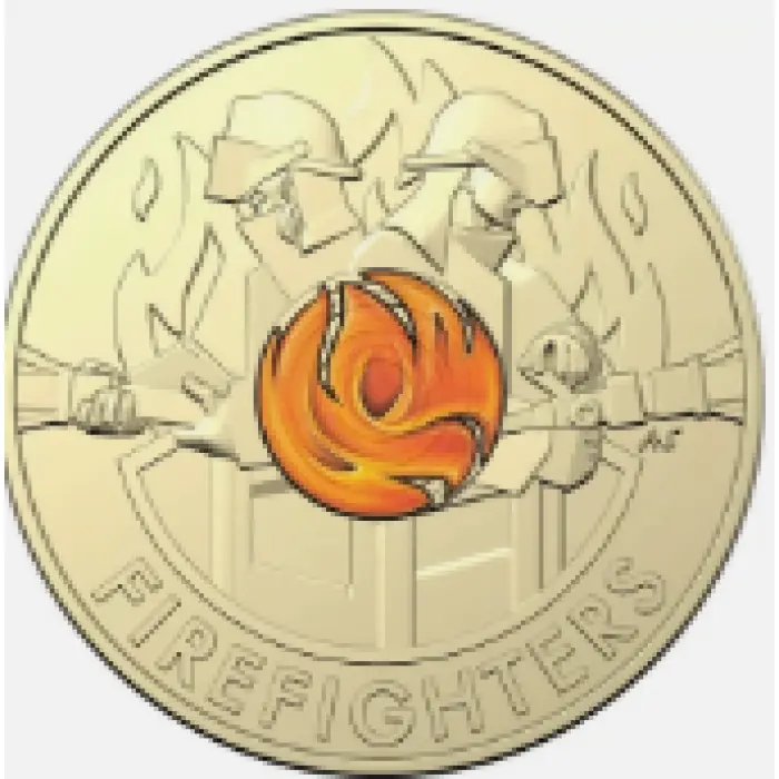 2020  $2  FIREFIGHTERS SEALED RAM BAG UNCIRCULATED 5 COINS