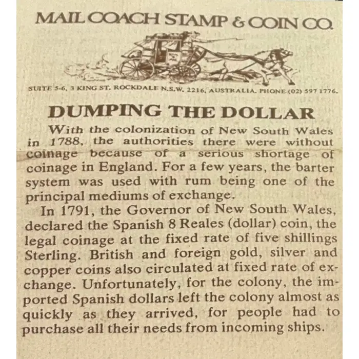 5 Shilling Holey Dollar & 15 Pence Dump replicas