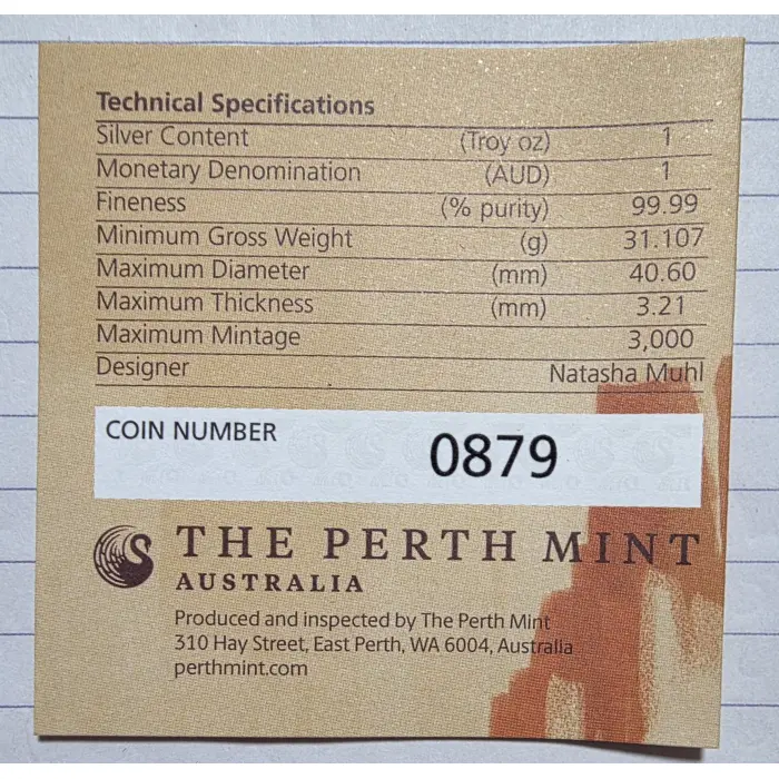 2019 Australian Emu 1oz Silver Coin