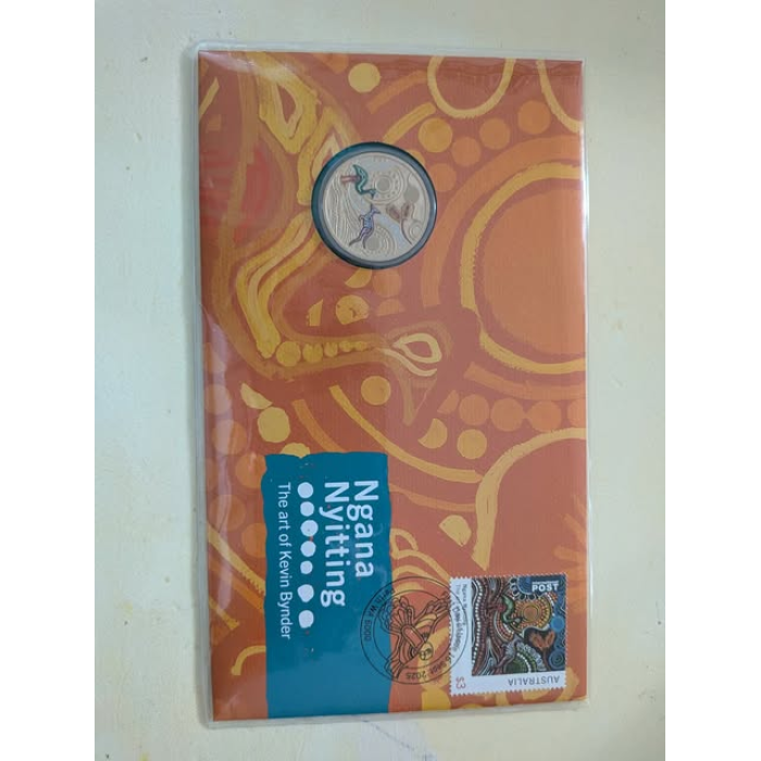 Ngana Nyitting – The Art of Kevin Bynder Green Emu Postal Numismatic Cover 