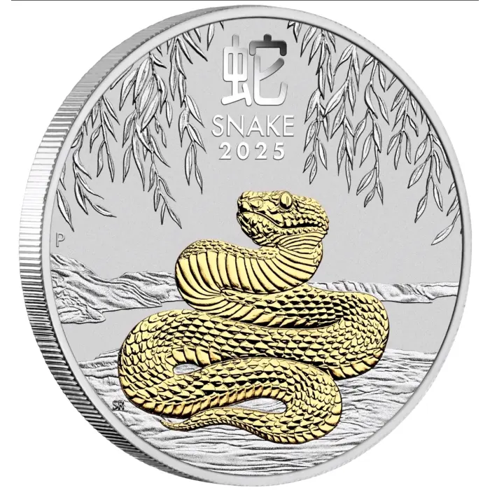 2025 Perth Mint Year of the Snake 1oz Silver Trio 3-Coin Type Set 99.99% Pure