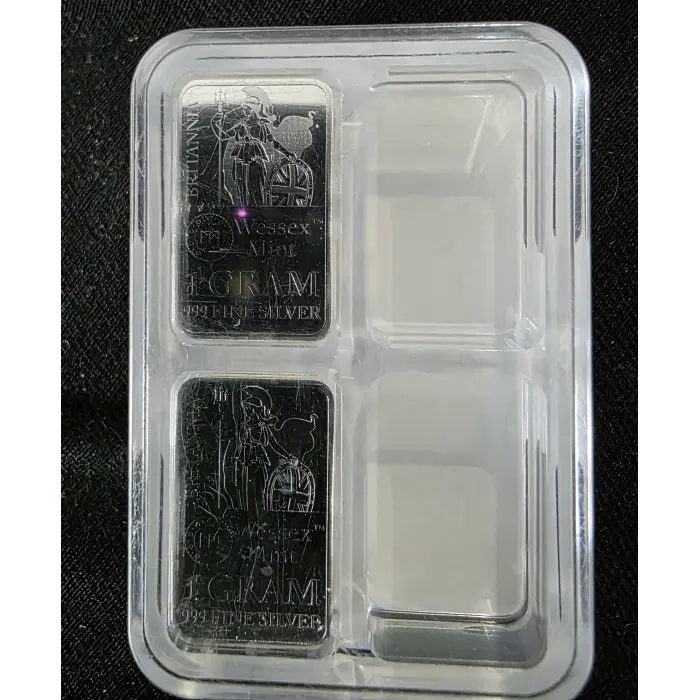 BRITANNIA: 24 x 1 Gram Wessex Mint 999 Fine Silver Bars 