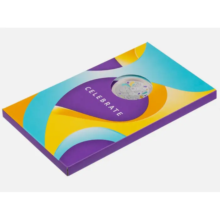 2025  50c  CELEBRATIONS COLOURED CARDED COIN