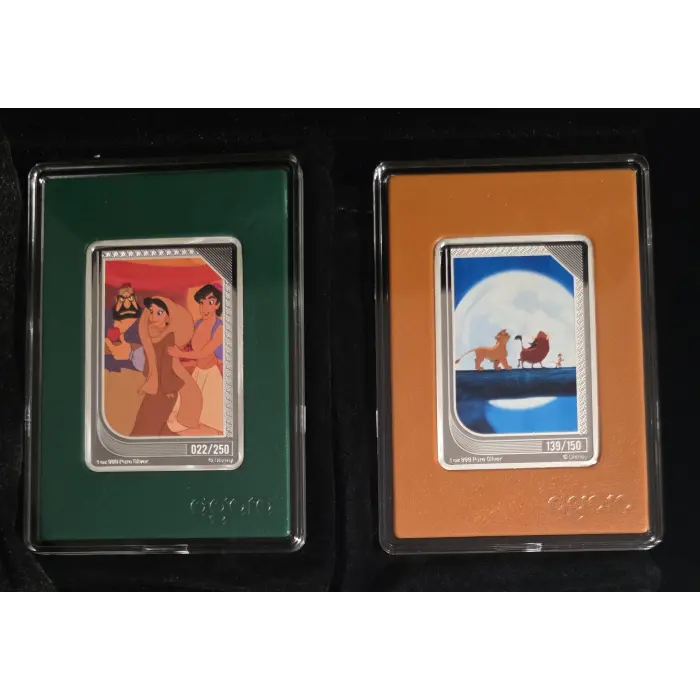 Agoro Disney Renaissance Trading Coins 2025 Emerald 022/250 Topaz 139/150