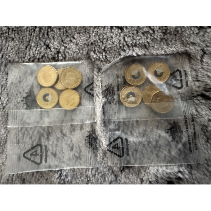 2020 RAM $2 Uncirculated End of WW2 75yrs coin bag of 5 coins 