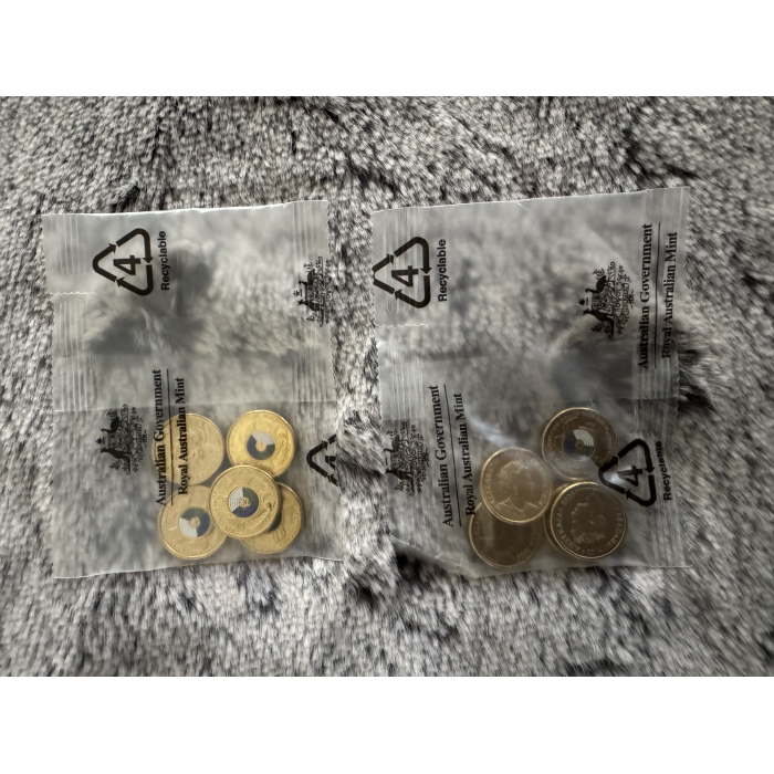 2020 RAM $2 Uncirculated End of WW2 75yrs coin bag of 5 coins 