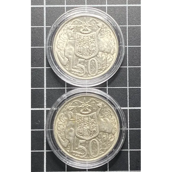 2 x 1966 50 Cent Coins