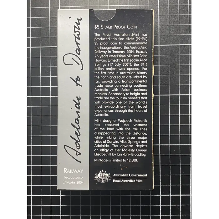 2004 1 Ounce $5 Fine Silver Proof Coin