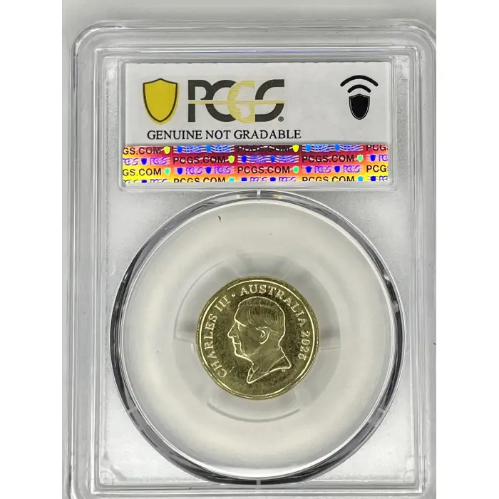 2025 Australia $2 PCGS Genuine Scratch - UNC Detail Wallabies Colorized Coin 