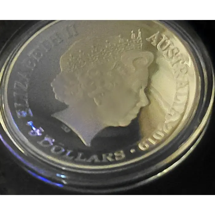 1626 A New Map of The World - 2019 $5 Fine Silver Proof Domed Coin - RAM