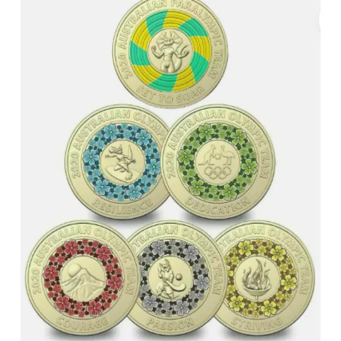 2020 Olympic coins (Circulated Condition)