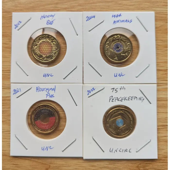 4 x UNCIRC $2 Coins