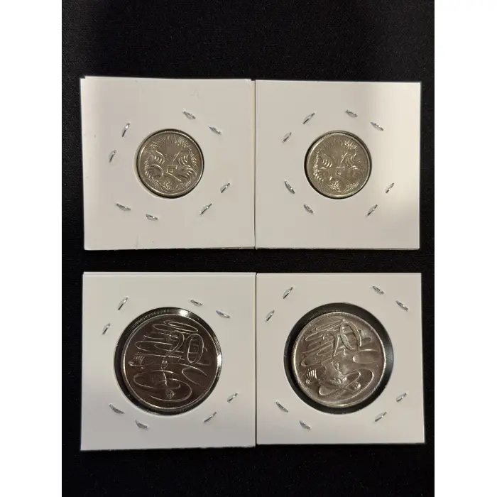 Australian 2024 & 2025 - 5c & 20c Coins