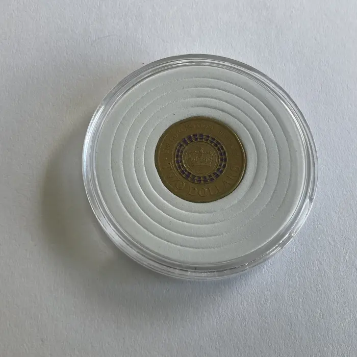 Set of 3 2013 $2 Coronation of Queen Elizabeth Circulated Coins In Capsules