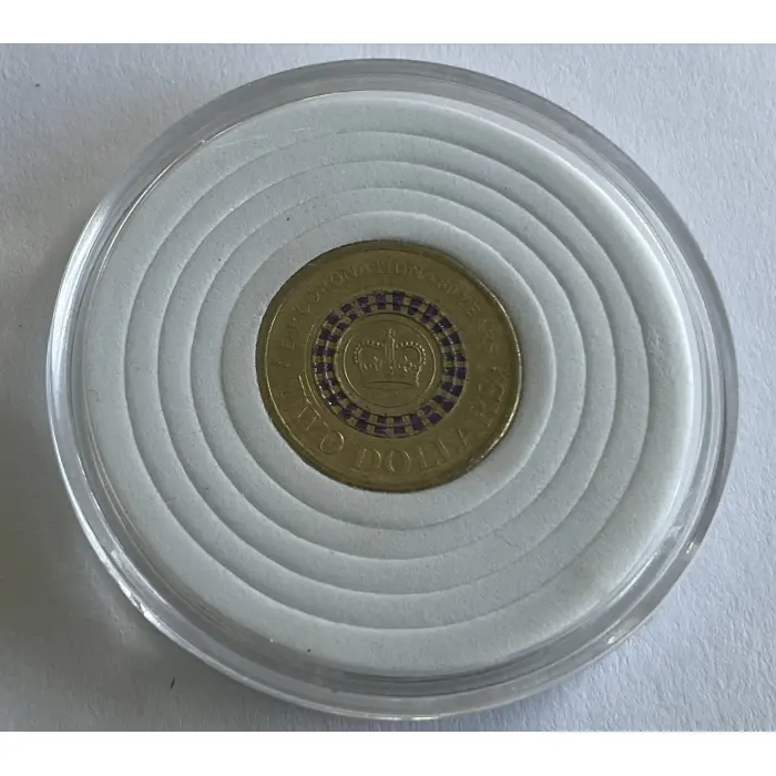 Set of 3 2013 $2 Coronation of Queen Elizabeth Circulated Coins In Capsules