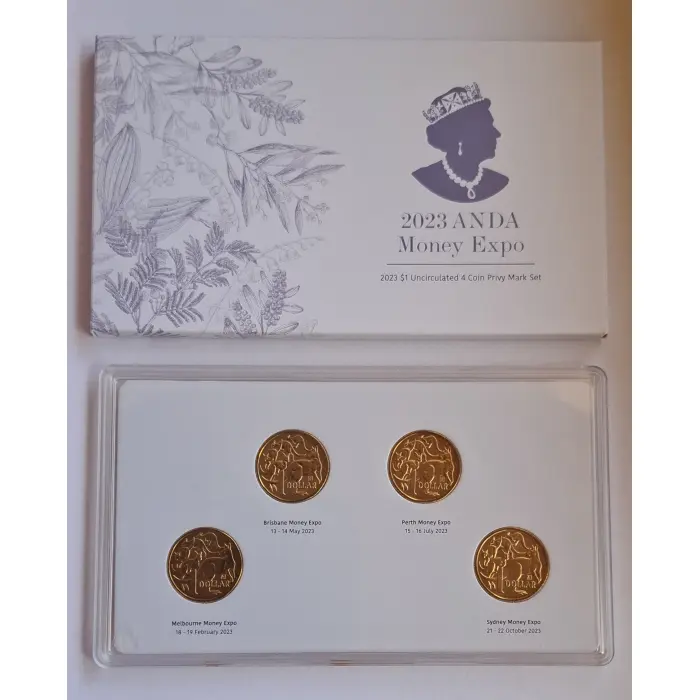 2023 $1 ANDA Money Expo Four-coin Privy Mark set