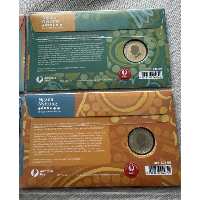 2024 Kalkadoon Dreaming & 2025  3x Ngana Nyitting PNC Coin