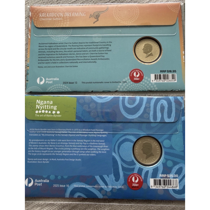 2024 Kalkadoon Dreaming & 2025  3x Ngana Nyitting PNC Coin