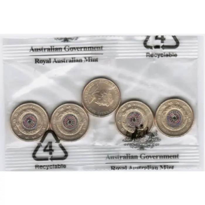 2021  $2  INDIGENOUS MILITARY SERVICE SEALED RAM BAG UNCIRCULATED 5 COINS