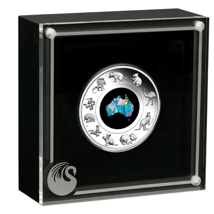🇦🇺 2020 Australian Opal Great Southern Land 1oz Silver Proof Coin – Perth Mint