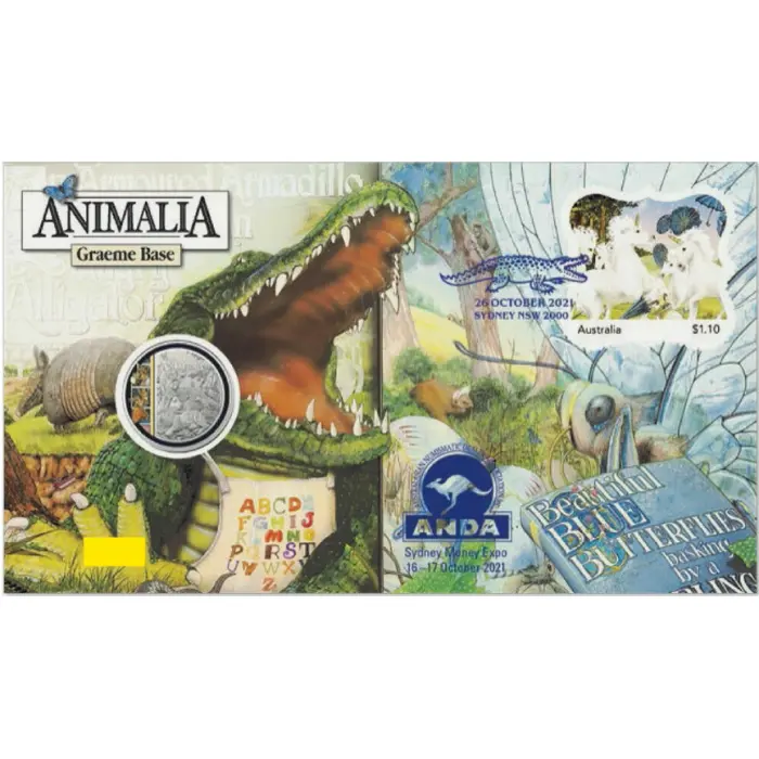 2021   20c  PNC ANDA SYDNEY MONEY EXPO 35TH ANNIV OF ANIMALIA 663 / 750