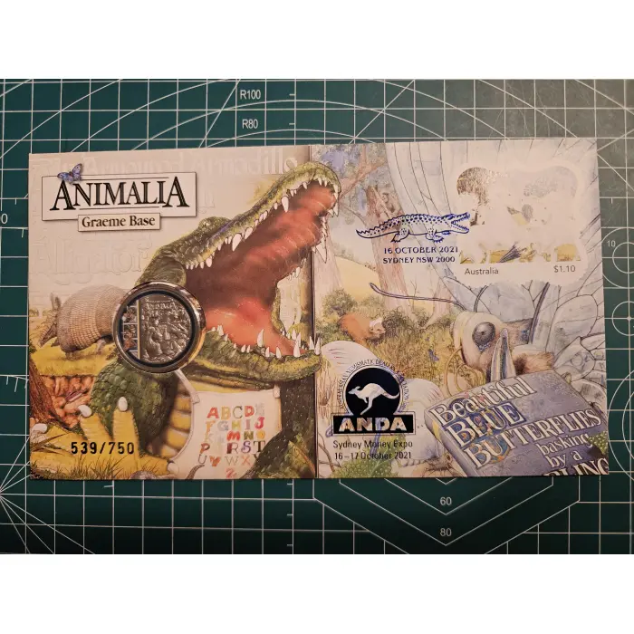 2021 Sydney money expo ANDA overprint pnc animalia 20cent 