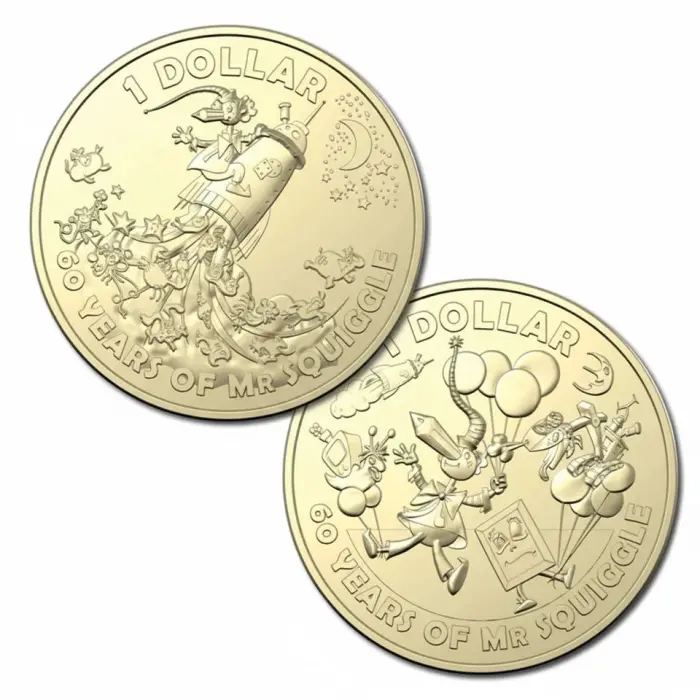 2019 Mr Squiggle & Friends Coin Collection Uncirculated