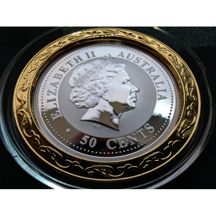 2007 1/2oz Silver Coloured Year of the Pig Coin - GILT