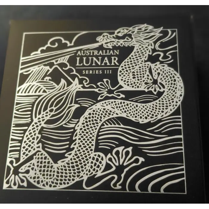 Australian Lunar Series 111  2024 Year of the Dragon 1oz Silver Proof Coin  