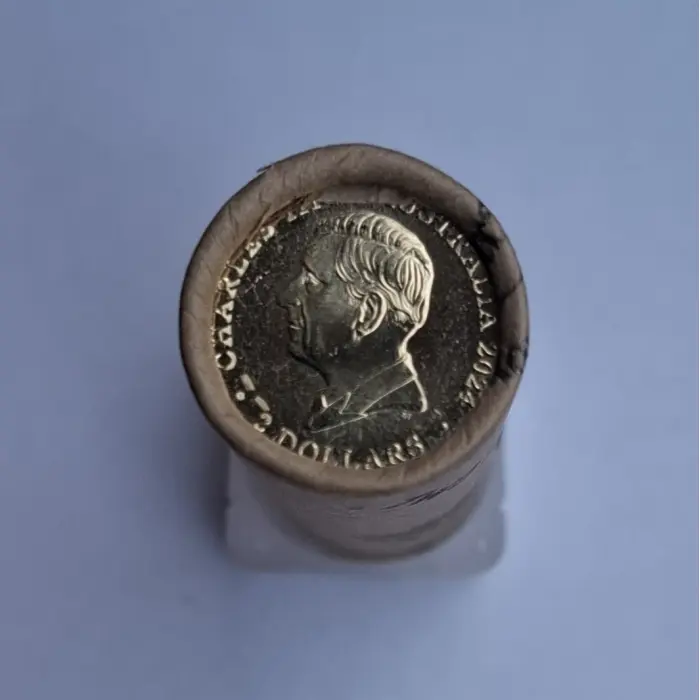  2024 $2 War Animals Remembrance Purple Poppy Premium H/T Mint Roll (25 Coins)