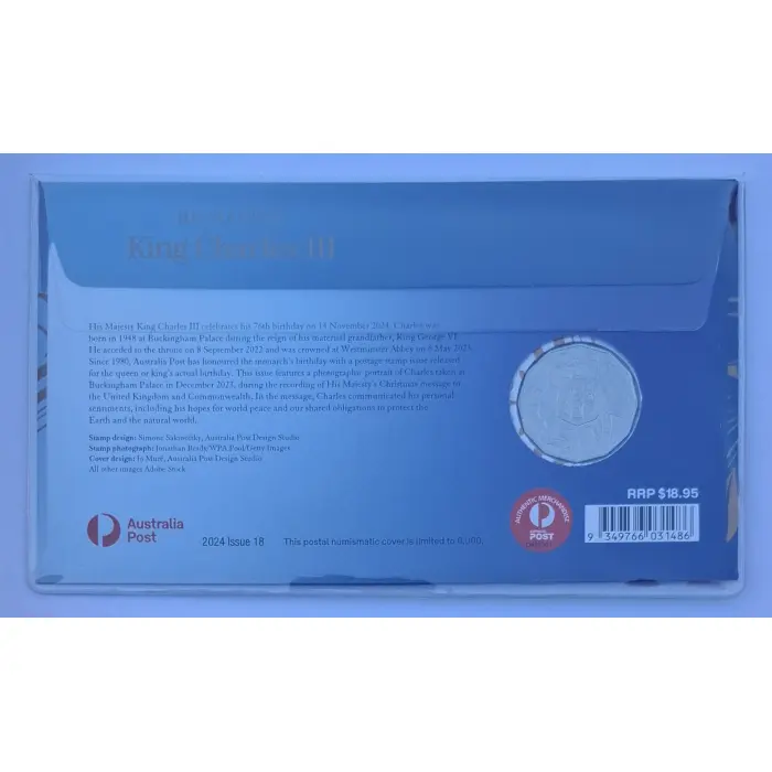 2024 50c His Majesty King Charles III  PNC