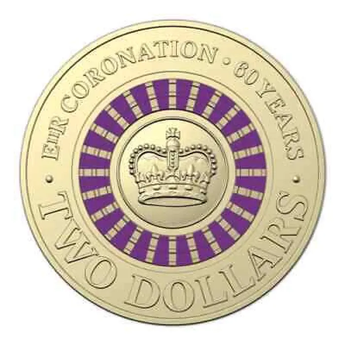 1x UNC 2013 Coronation $2 Coin - In Lighthouse Capsule