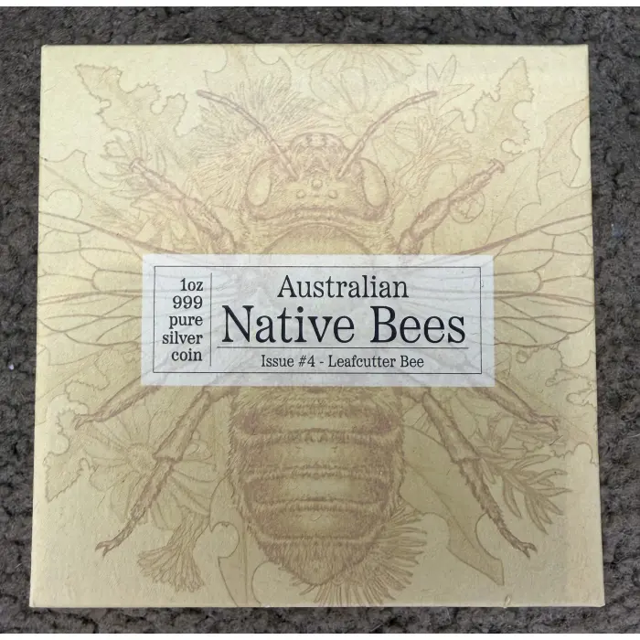 2026 Australia Native Bees Leafcutter Bee 1oz Silver Proof Coin