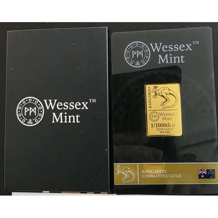 Wessex Mint 1/1000oz .999 Gold Kangaroo 