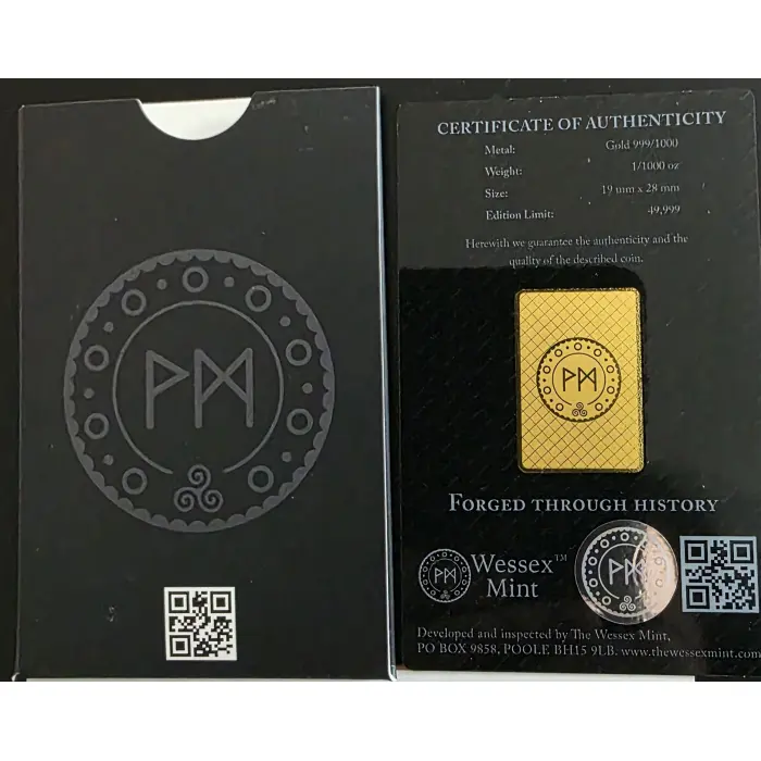 Wessex Mint 1/1000oz .999 Gold Kangaroo 