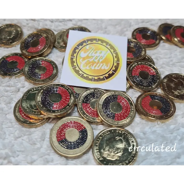 🔥🔥🔥 AUSTRALIAN TWO DOLLAR $2 COIN - 2021 ABORIGINAL FLAG CIRC